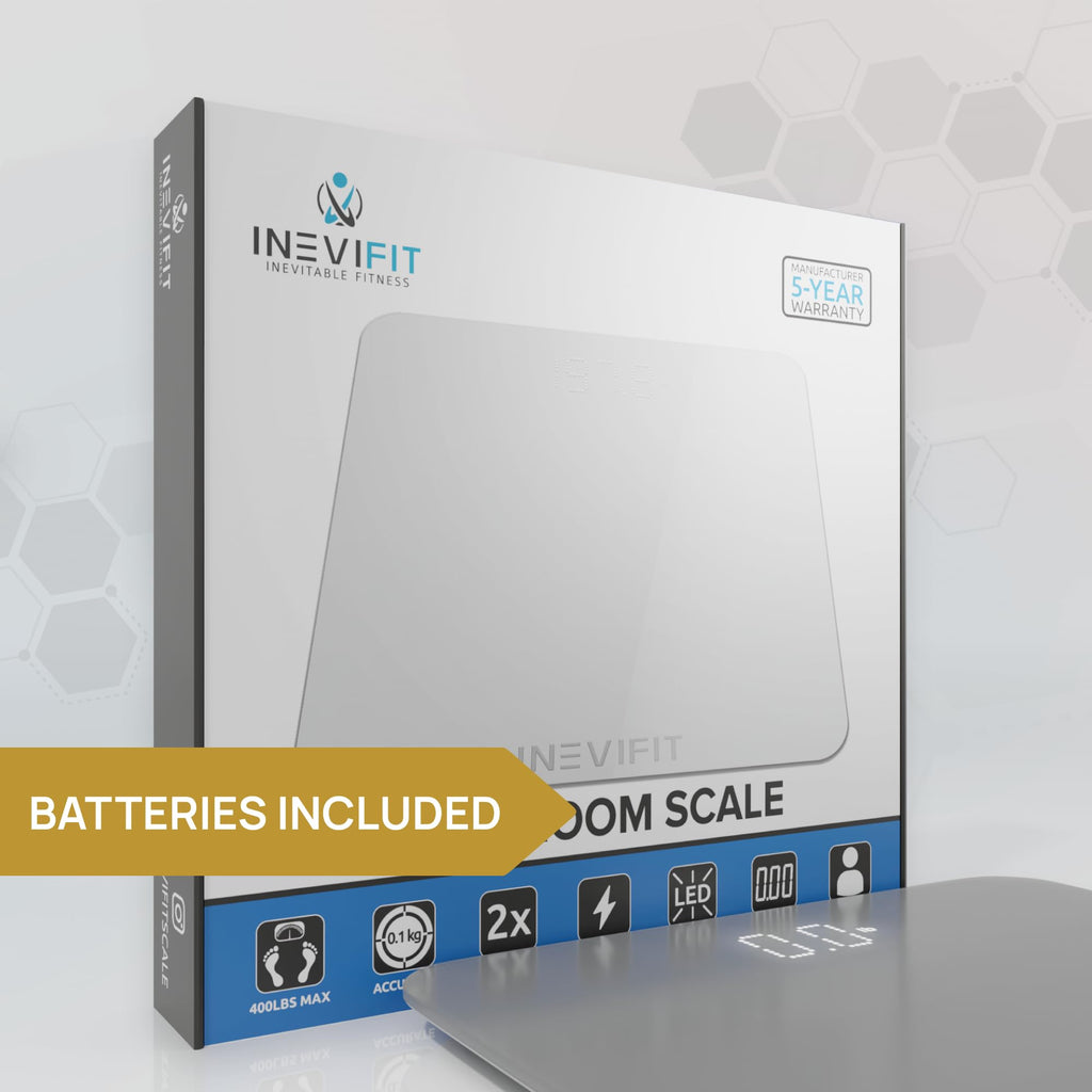 INEVIFIT Digital Bathroom Scale - Auto-Calibrating

