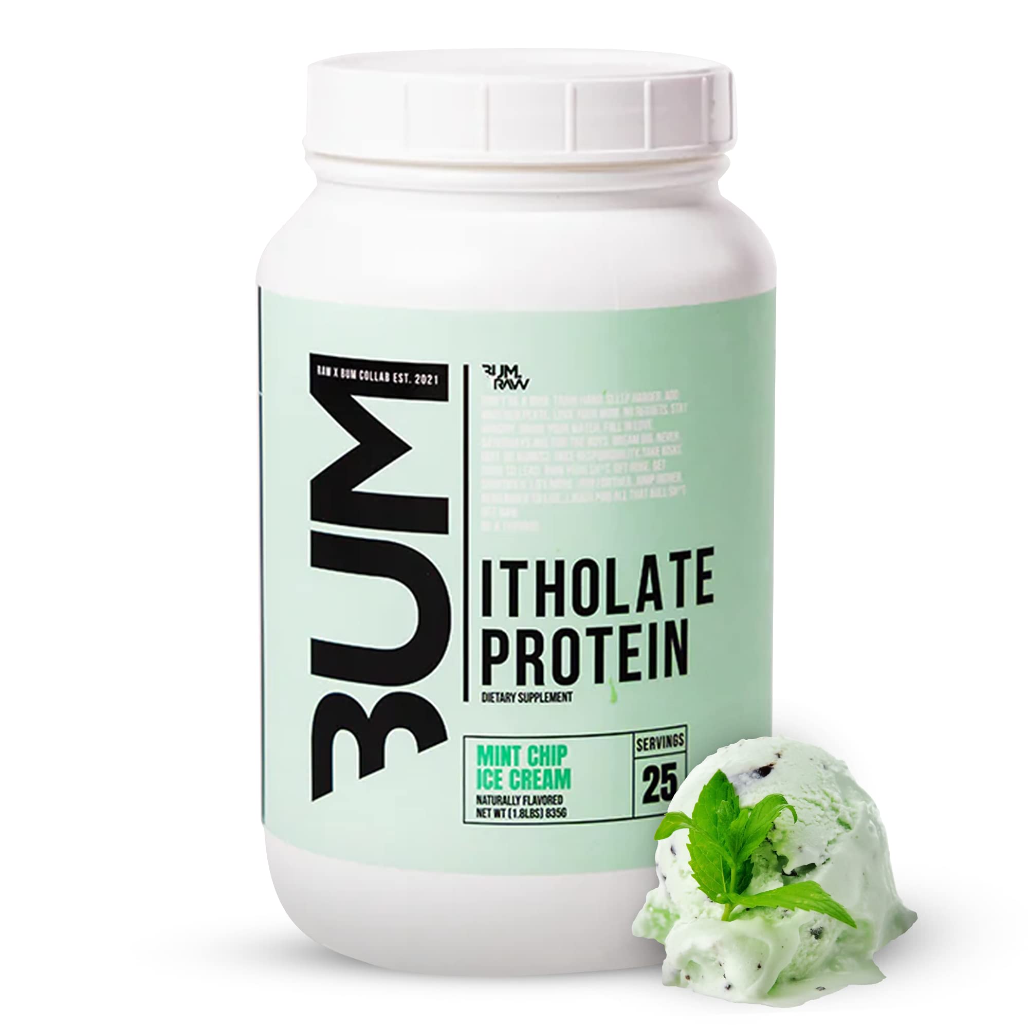 RAW Whey Isolate Protein Powder - Grass-Fed Low Fat Low Carb - 25 Servings