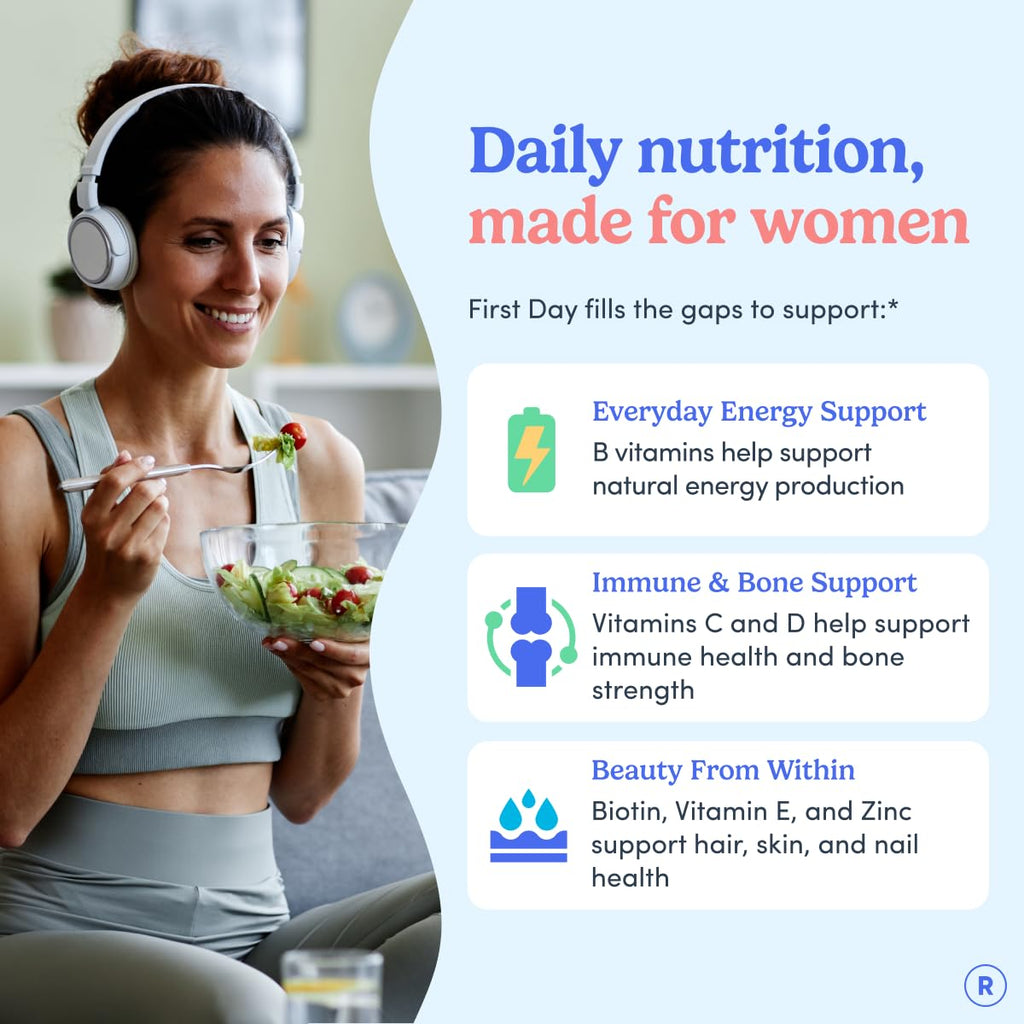 First Day Women's Multivitamin Gummies for Energy

