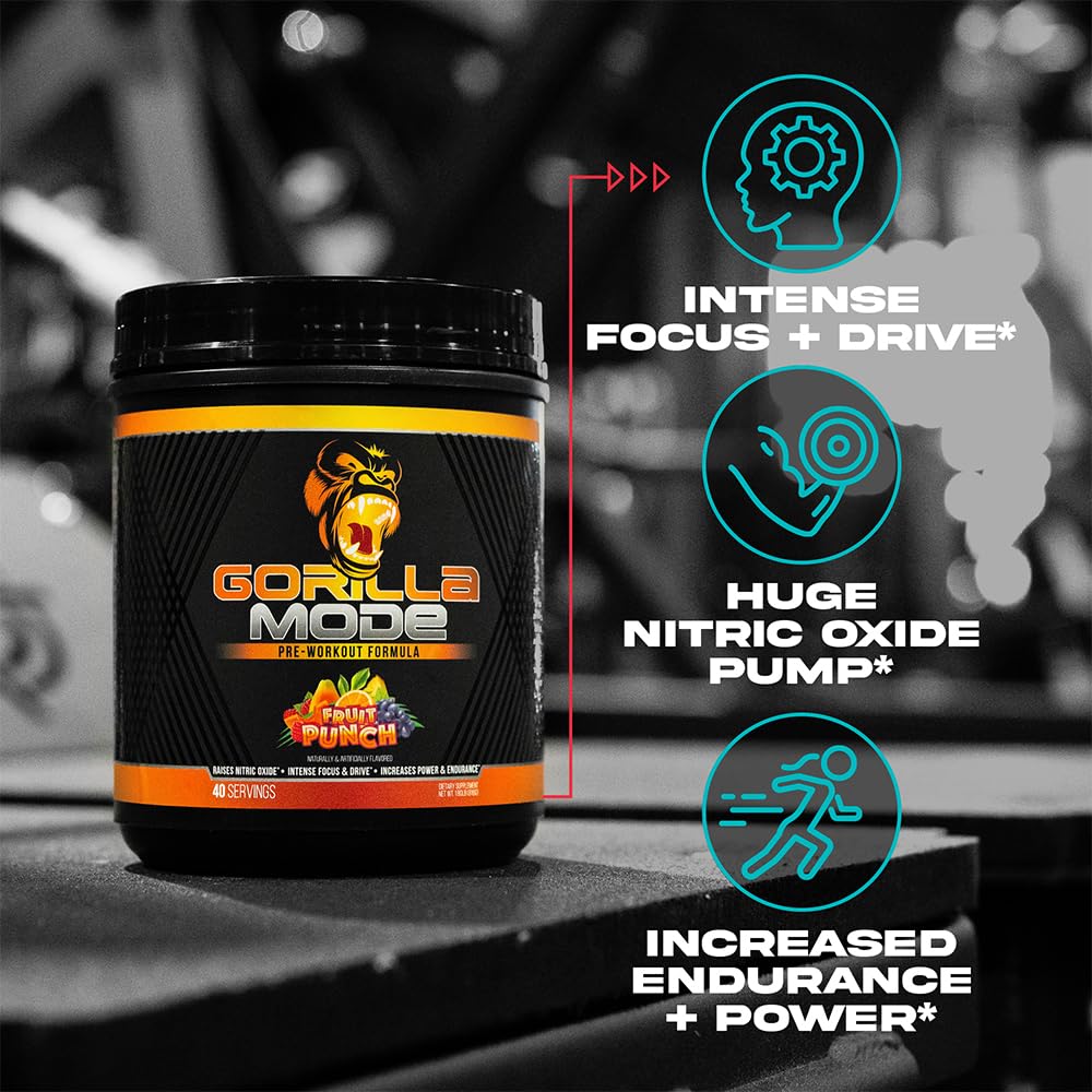 Gorilla Mode Pre Workout | High-Potency Pumps & Focus

