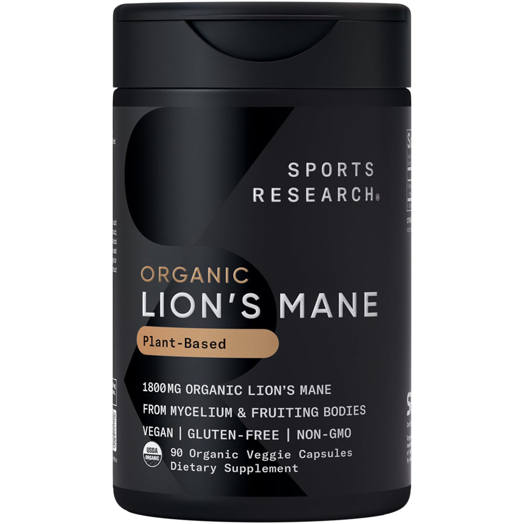 Sports Research Organic Lion's Mane 1800mg

