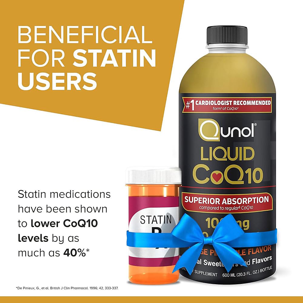Qunol Liquid CoQ10 Heart Health Supplement

