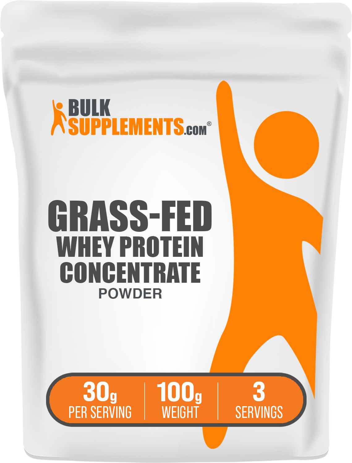 BulkSupplements Grass Fed Whey Protein Powder