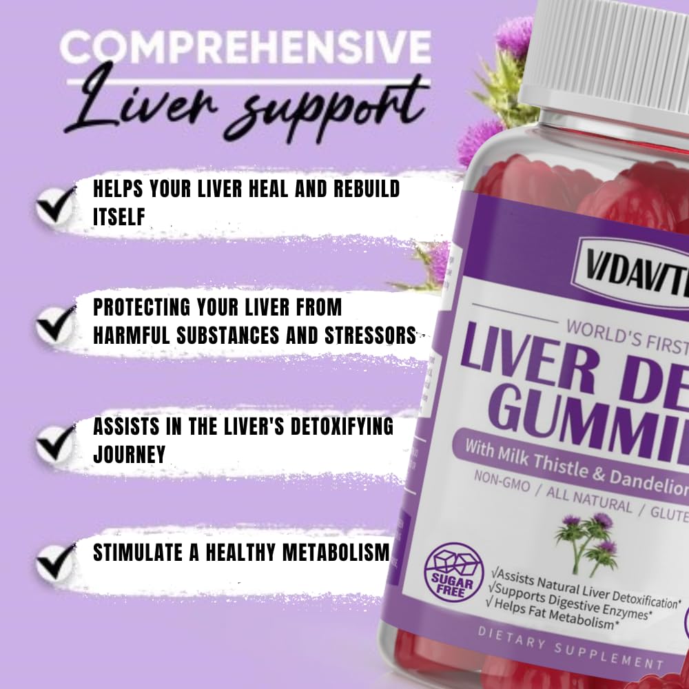 VIDAVITE Liver Support Gummies – Sugar-Free Detox

