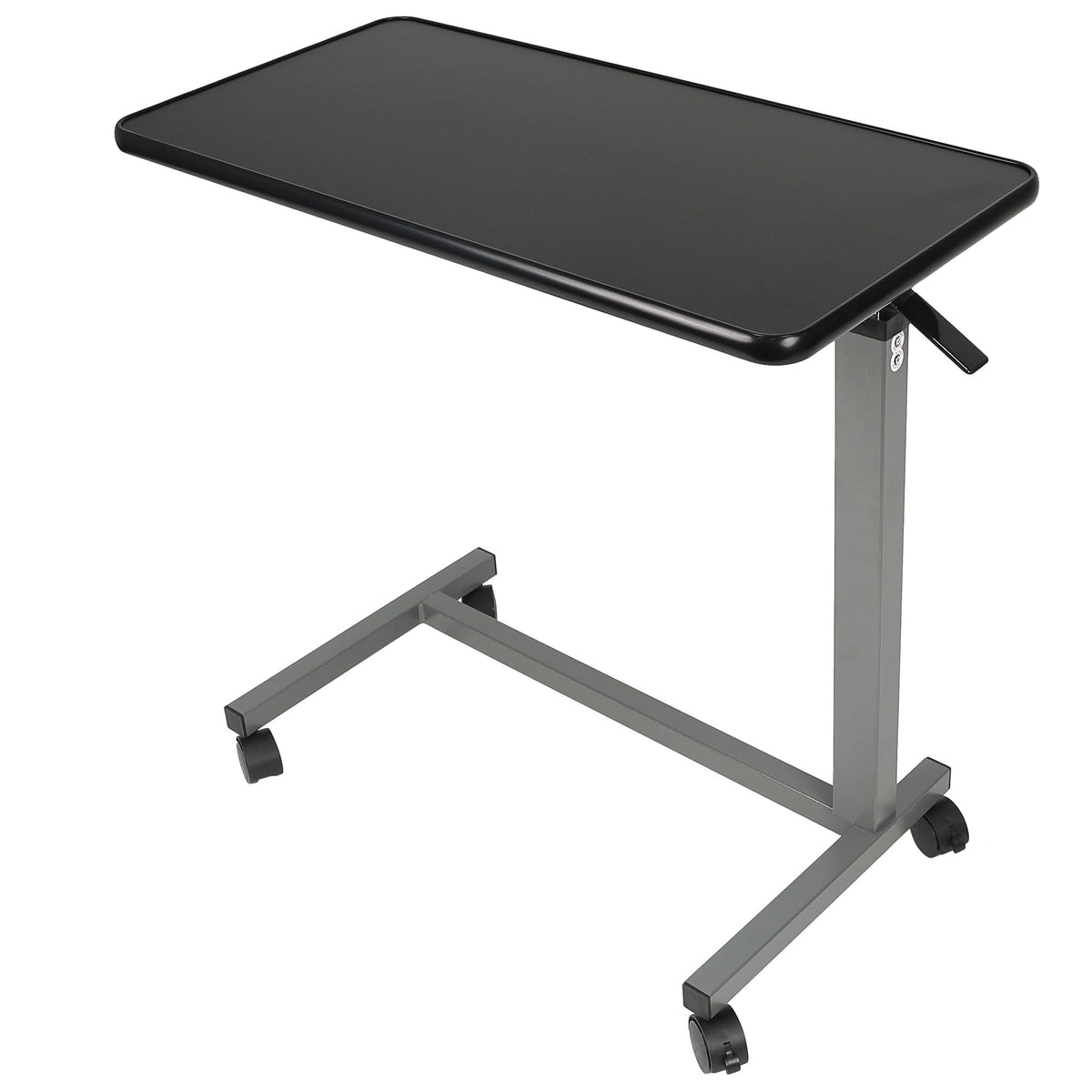 Vaunn Pneumatic Adjustable Overbed Table with Wheels