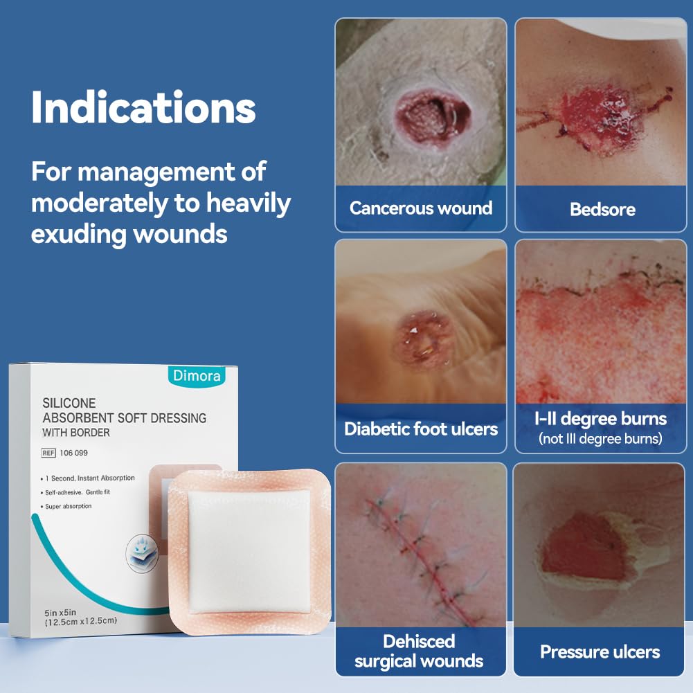 Dimora Silicone Wound Dressings with Gentle Adhesive

