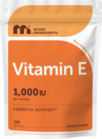 Micro Ingredients Vitamin E Softgels | Non-GMO Gluten Free

