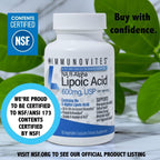 IMMUNOVITES Stabilized R-Alpha Lipoic Acid 600 mg

