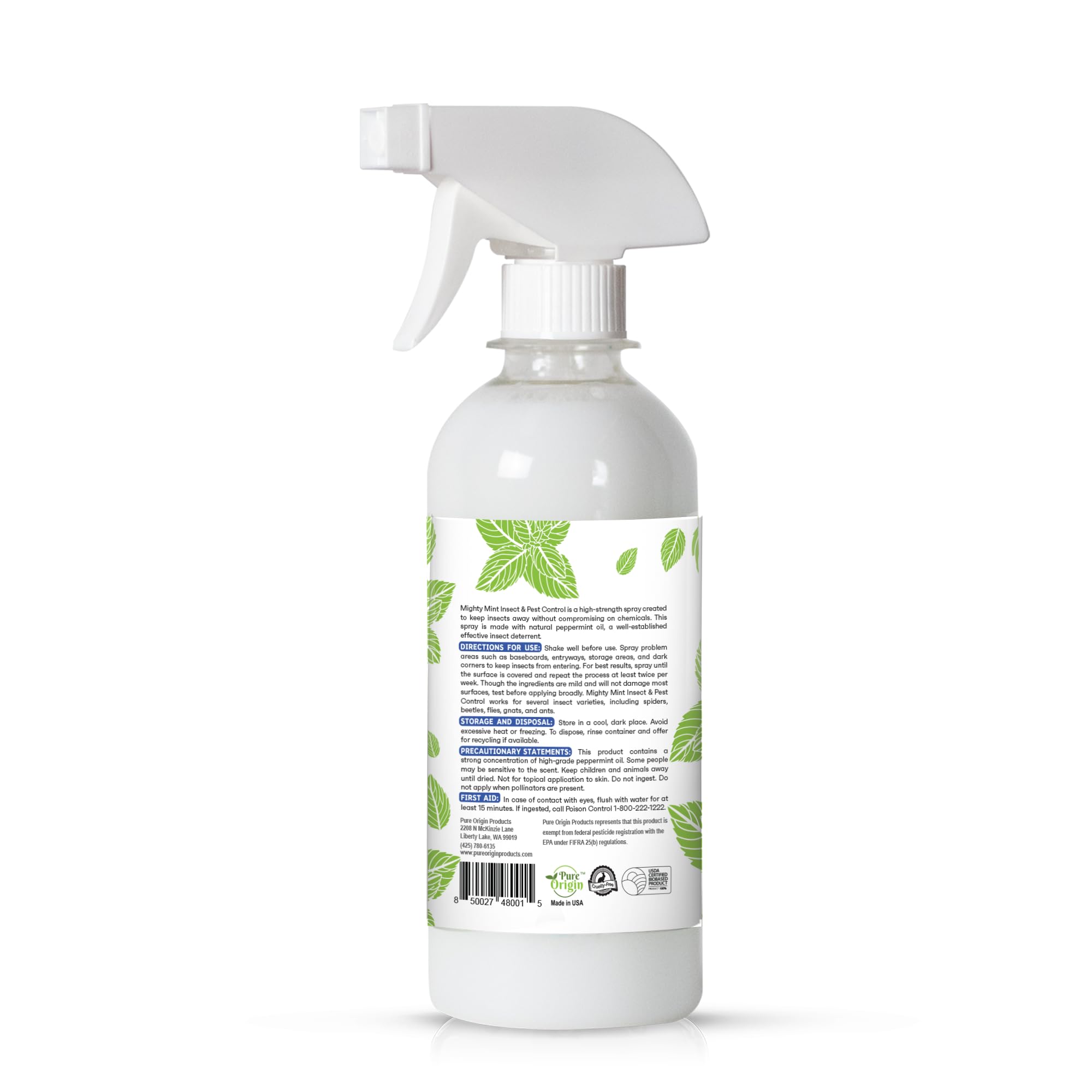 Peppermint Oil Insect Control Spray - Safe & Natural

