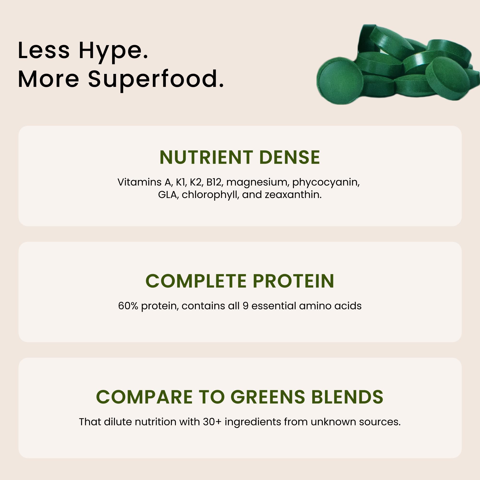 Nutrex Hawaii Pure Hawaiian Spirulina – Vegan Superfood

