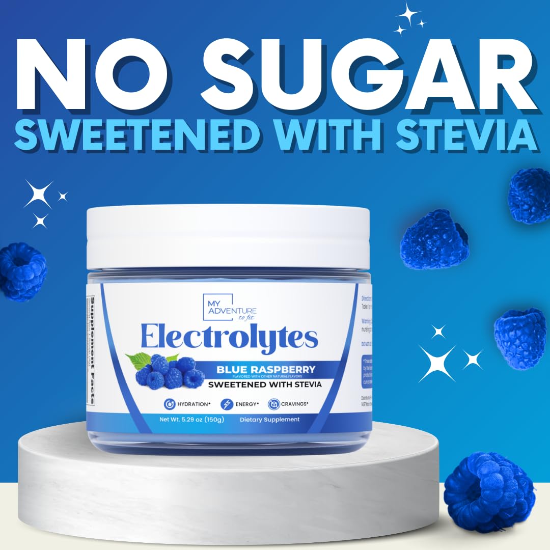 Blue Raspberry Electrolyte Powder Zero Sugar - Caffeine Free

