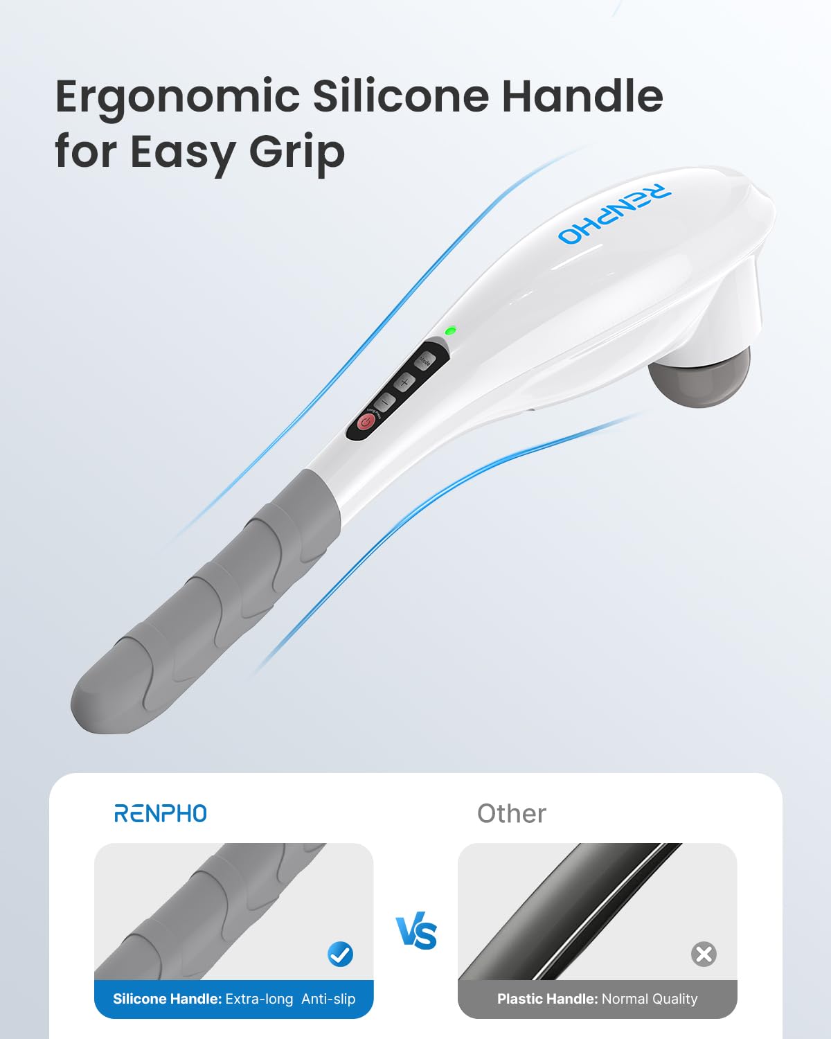 RENPHO Cordless Handheld Massager with 5 Speeds & Modes

