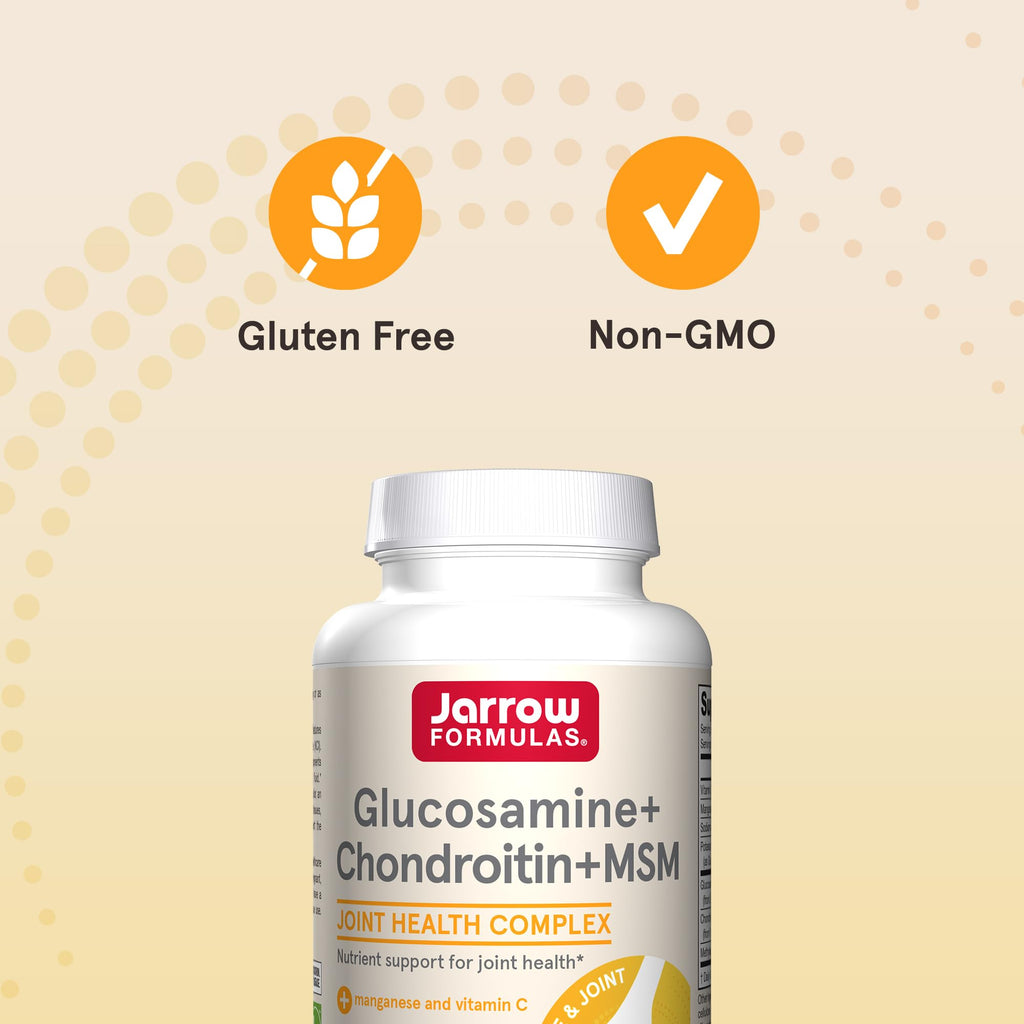 Jarrow Formulas Glucosamine Chondroitin MSM Capsules for Joints

