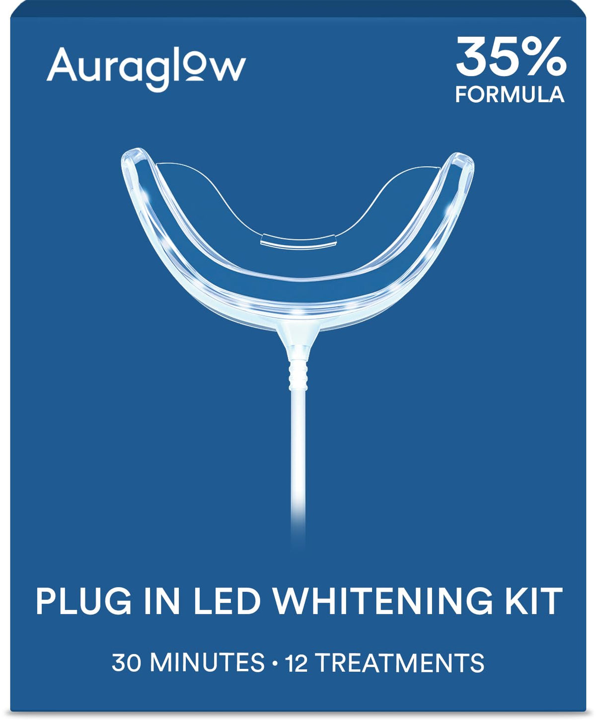 Auraglow Teeth Whitening Kit with LED Accelerator Light