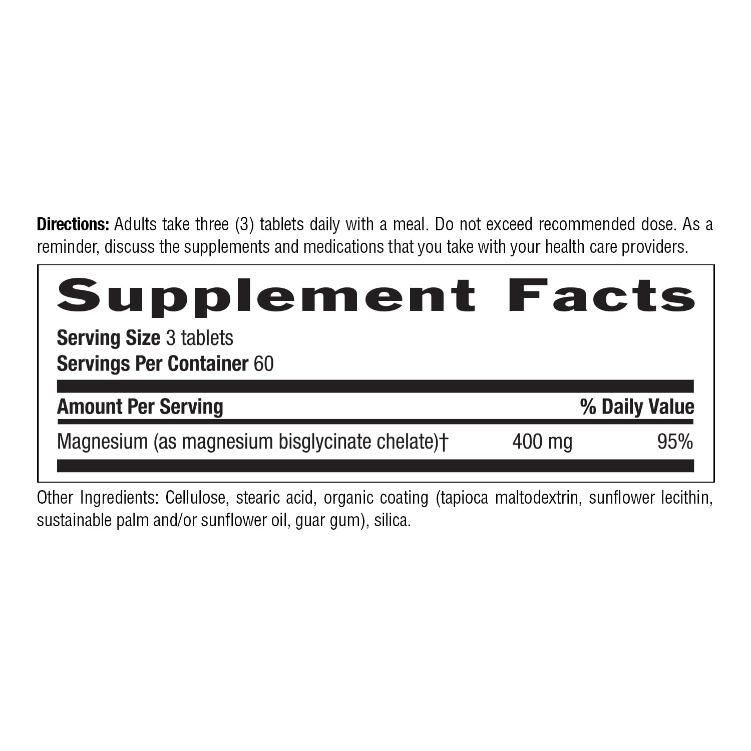 Country Life Chelated Magnesium Glycinate 400 mg


