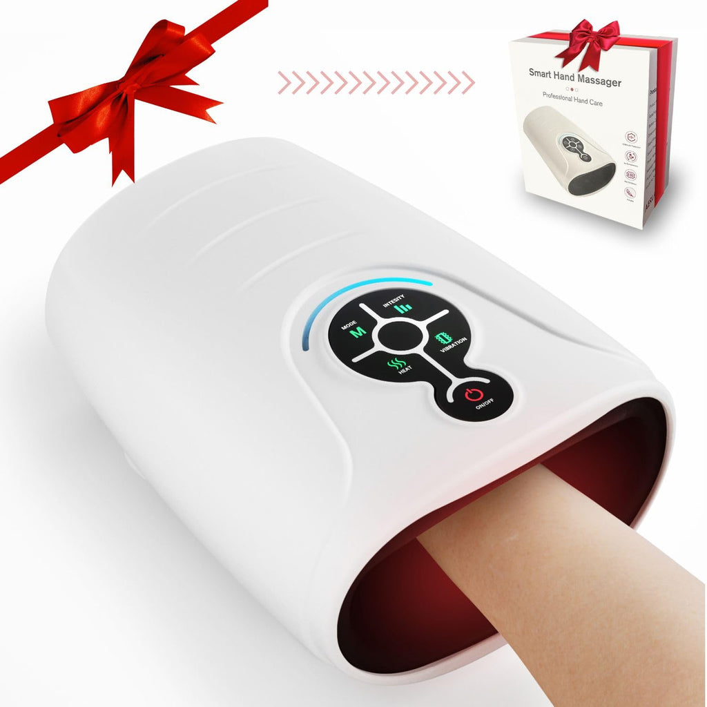 AERLANG Hand Massager with Heat and Compression - Cordless & Portable