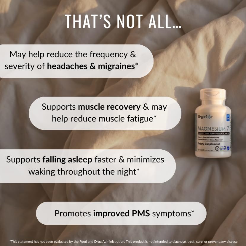 Organixx Magnesium Glycinate Complex for Sleep & Wellness

