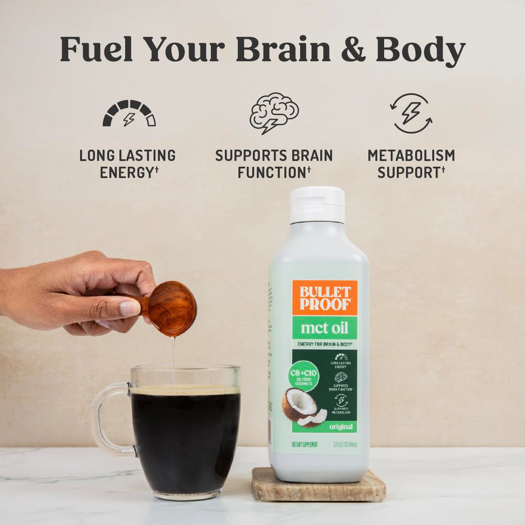 Bulletproof MCT Oil C8 & C10 – Unflavored, Non-GMO

