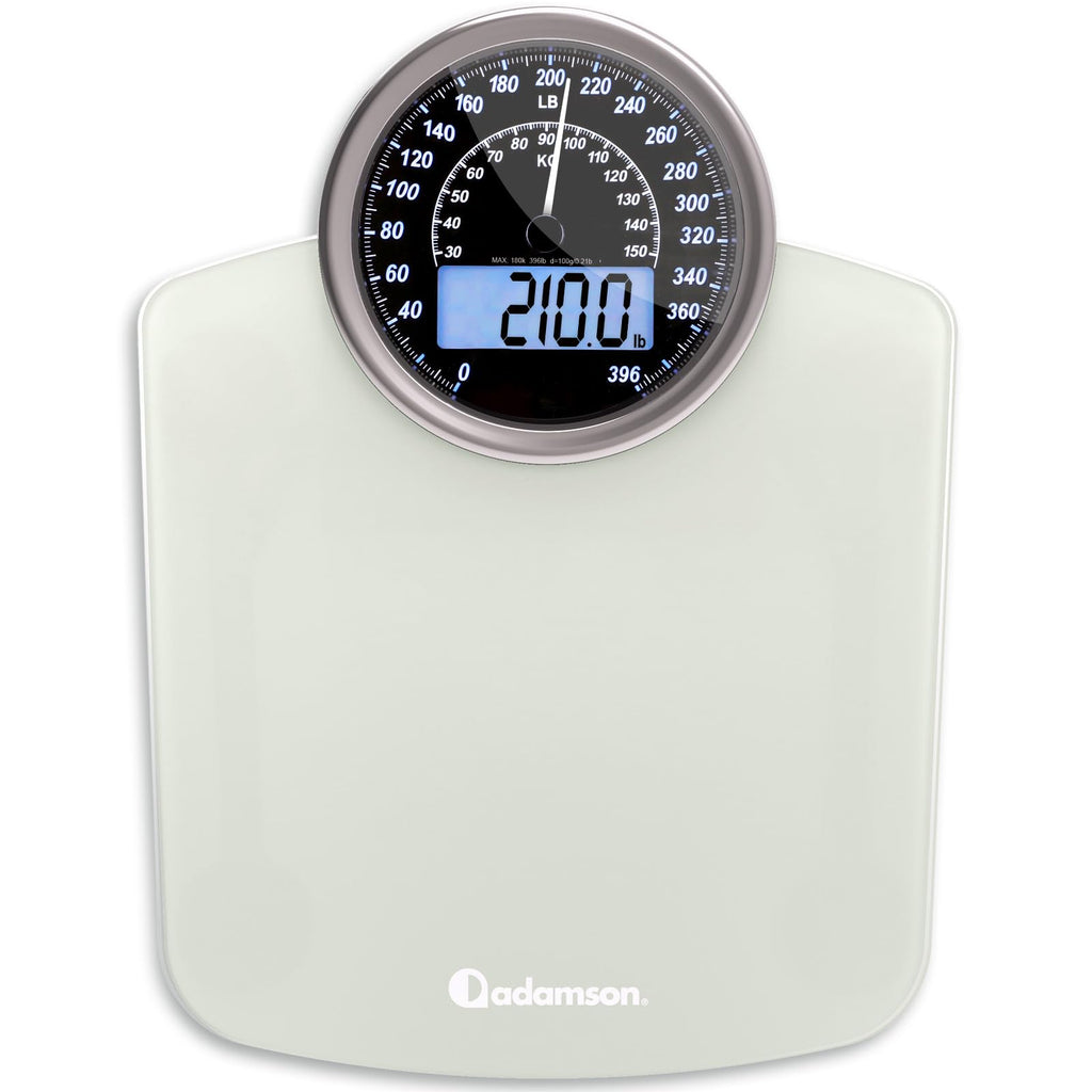 Adamson Hybrid Bathroom Scale with Analog & Digital Display