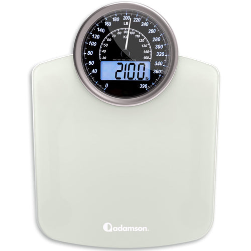 Adamson Hybrid Bathroom Scale with Analog & Digital Display
