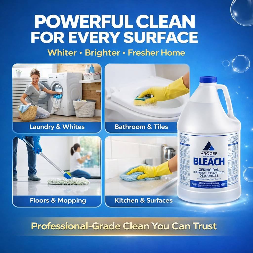 Liquid Chlorine Bleach for Laundry and Surfaces

