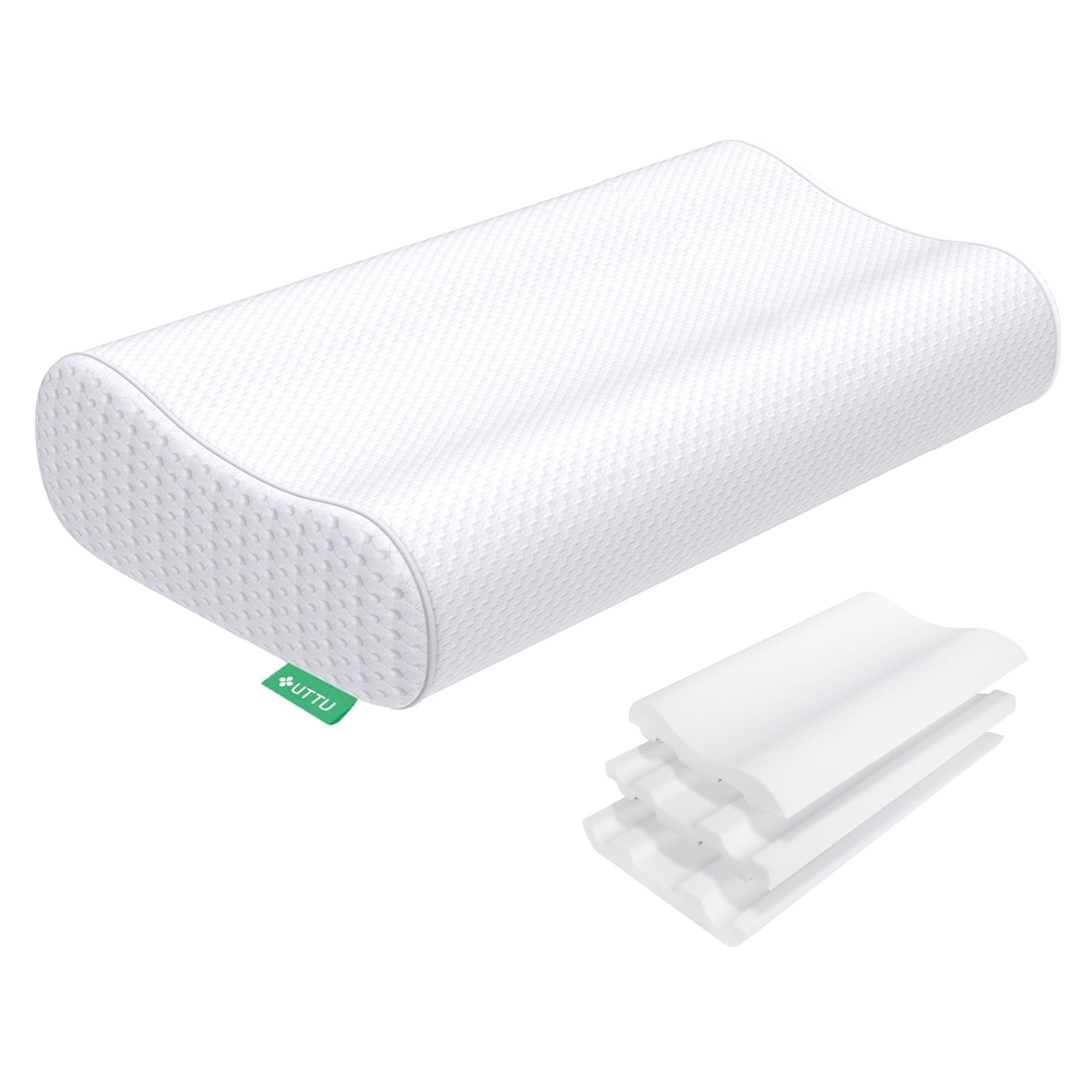 UTTU Cervical Pillow for Neck Pain Relief - Adjustable Foam

