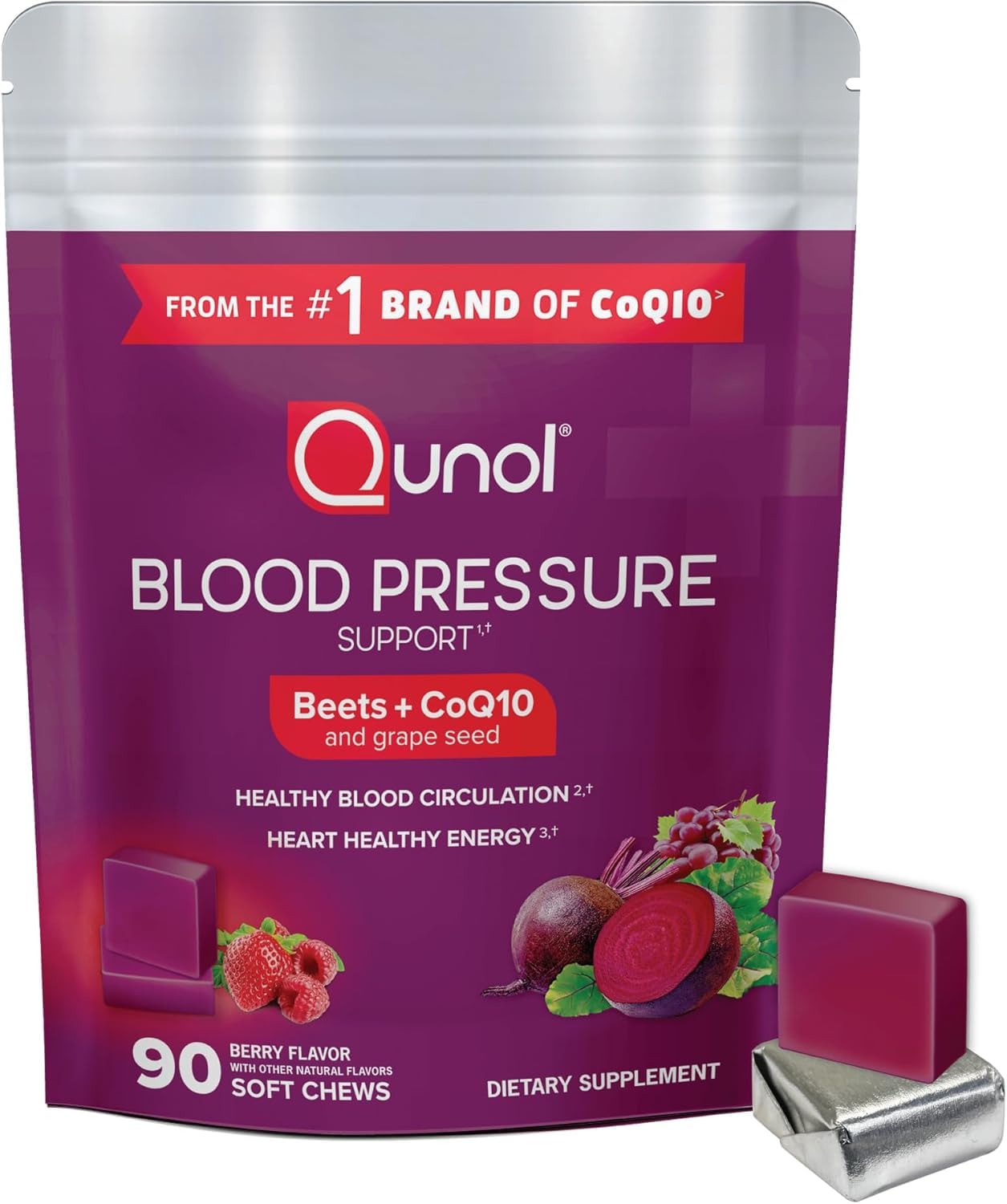 Qunol Beets Chews – Blood Pressure Support

