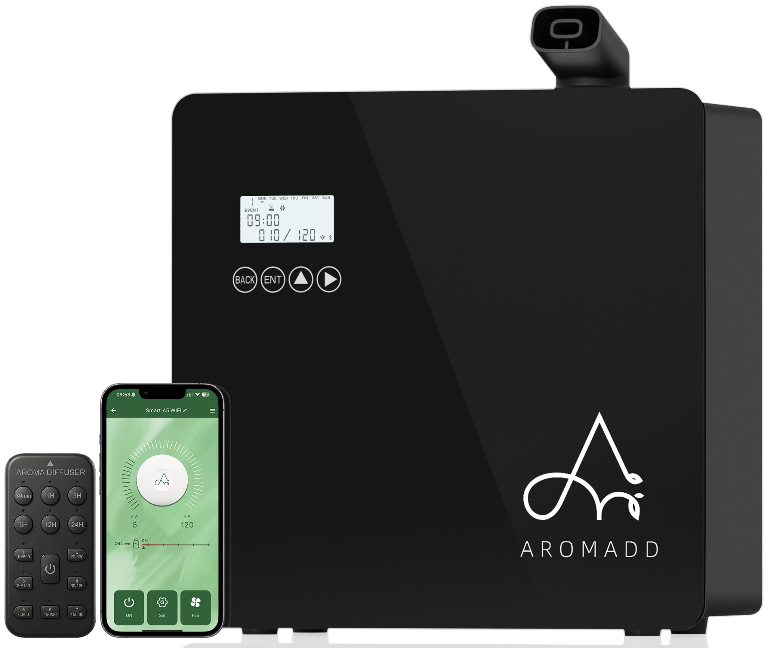 Aromadd HVAC Diffuser for Large Spaces, Waterless Diffusion