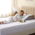 Bedluxe Leg Elevation Pillow Memory Foam Top for Leg Support

