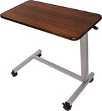 Vaunn Pneumatic Adjustable Overbed Table with Wheels

