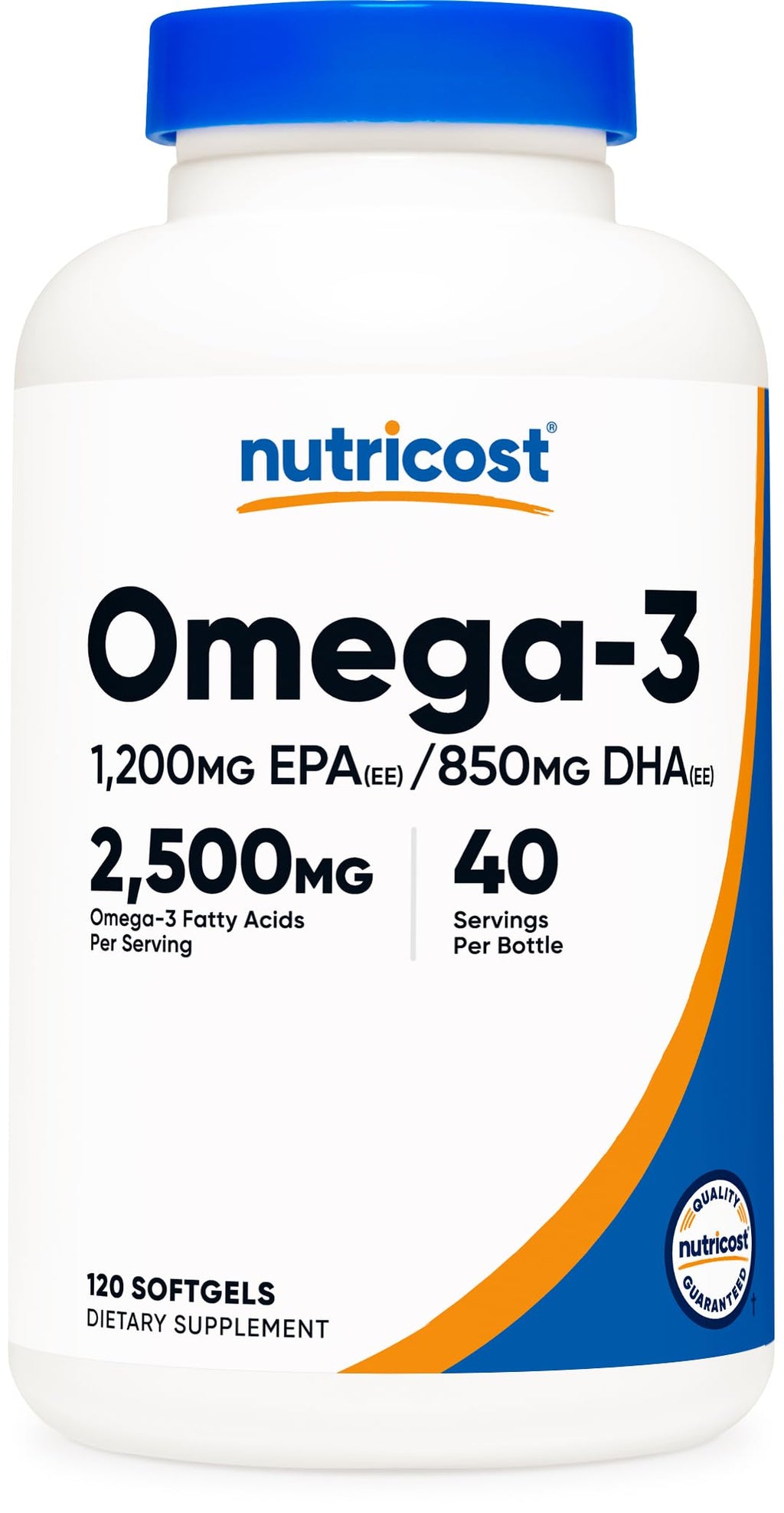 Nutricost Omega-3 Fish Oil 2500 mg Wild Caught

