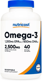 Nutricost Omega-3 Fish Oil 2500 mg Wild Caught


