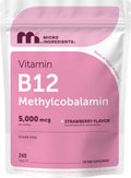 Micro Ingredients Vitamin B12 Methylcobalamin Chewable Tablets - Fast Dissolve