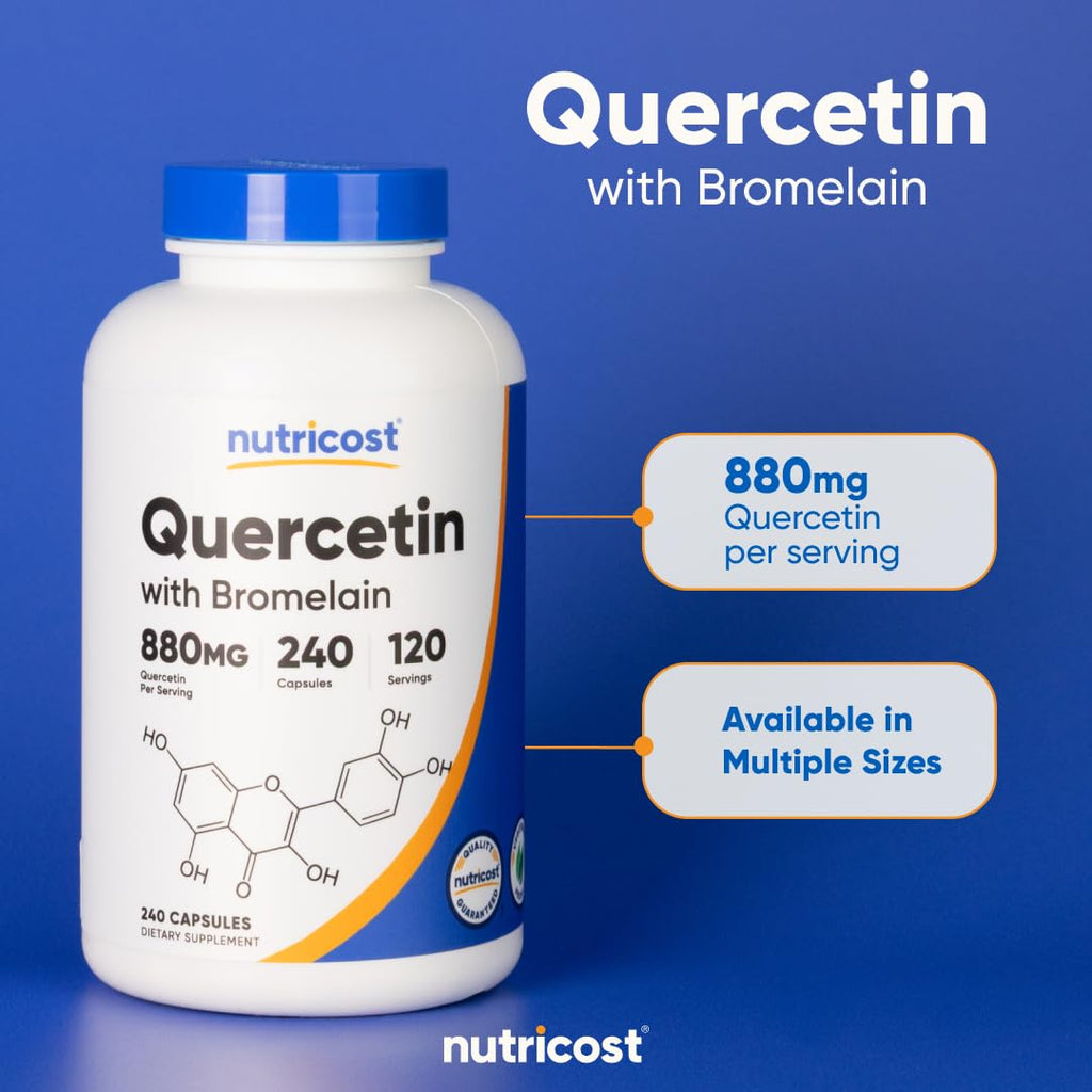 Nutricost Quercetin with Bromelain - Gluten Free

