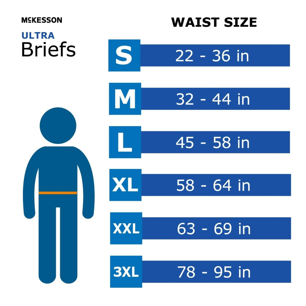 McKesson Ultra Briefs Heavy Absorbency Incontinence Briefs


