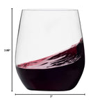 Munfix Disposable Stemless Plastic Wine Glasses

