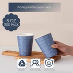 Clawsoff Disposable Paper Cups – Leak-Proof BPA-Free

