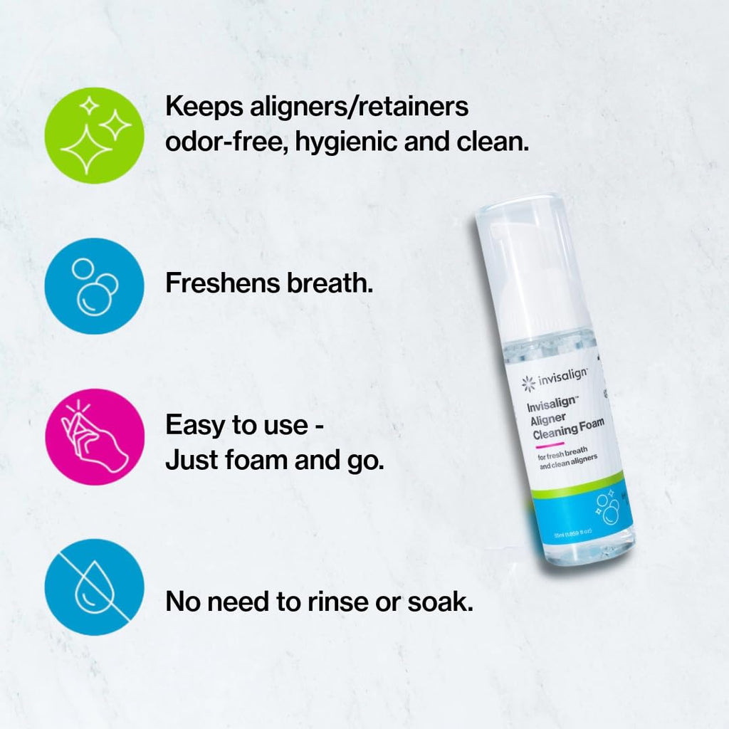 Invisalign Aligner Cleaning Foam | Mint Fresh Breath

