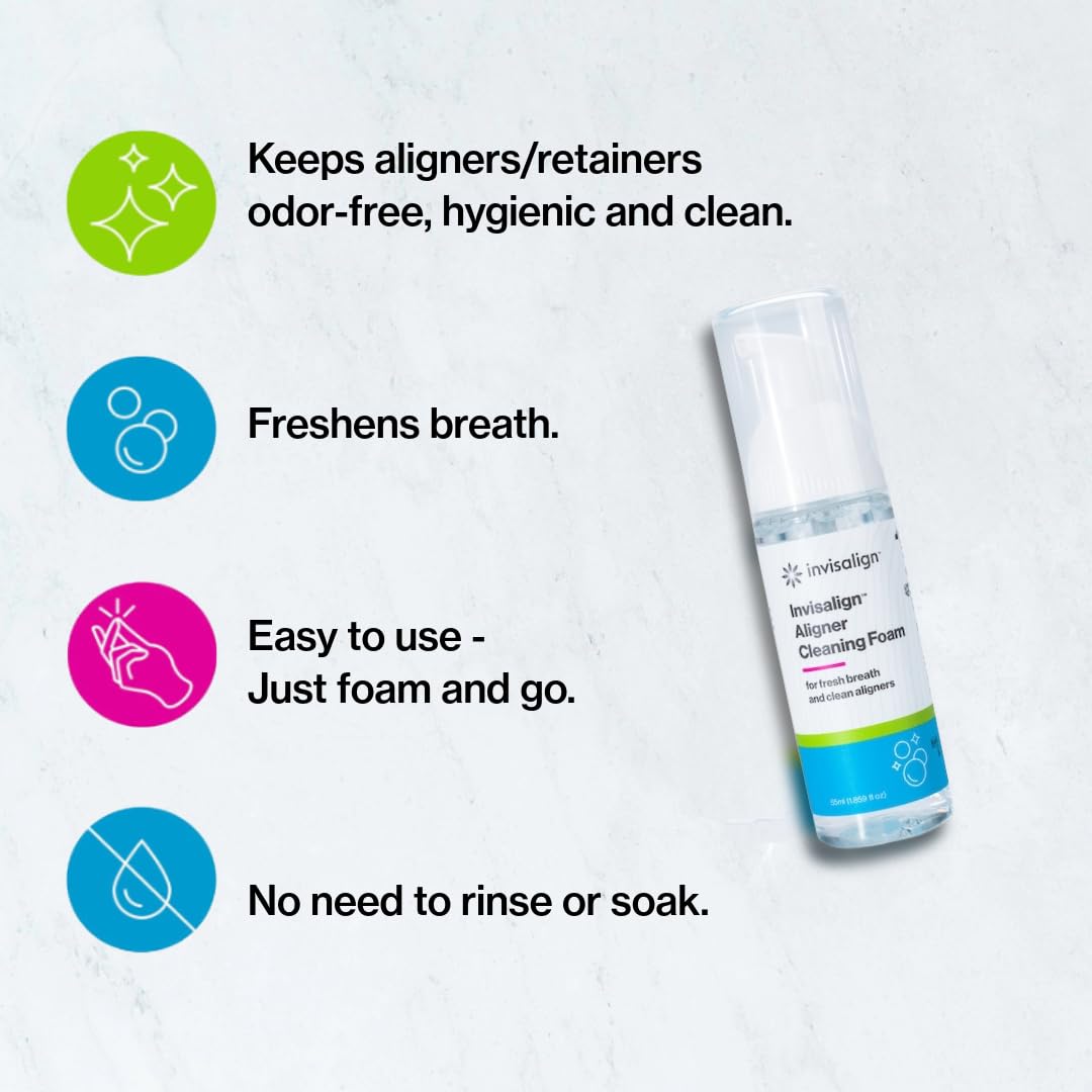 Invisalign Aligner Cleaning Foam | Mint Fresh Breath

