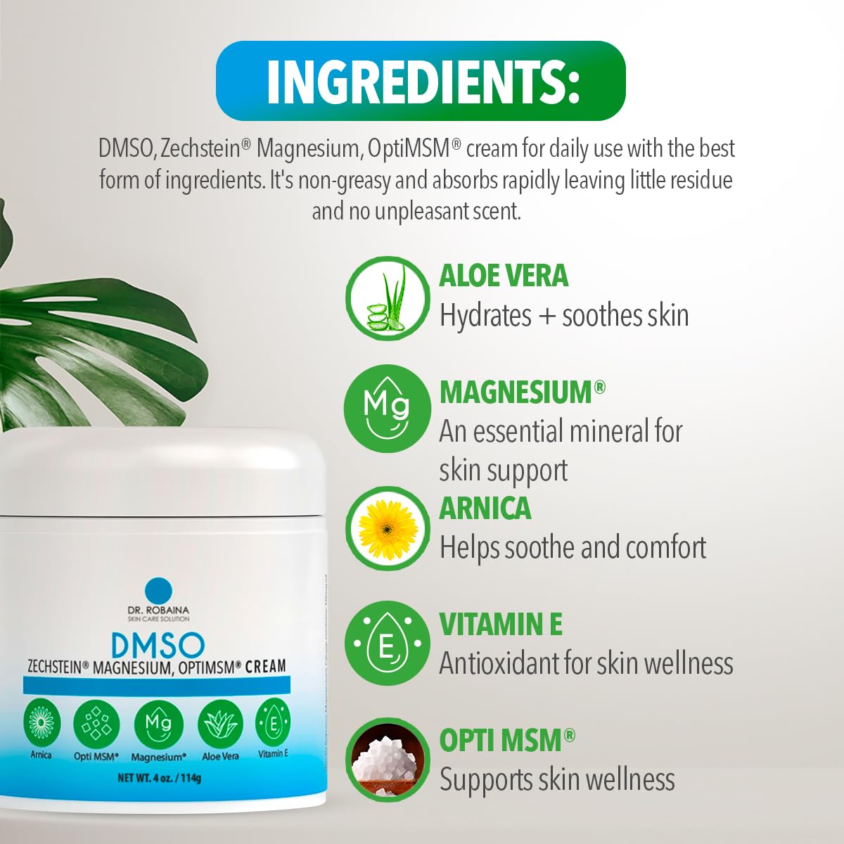 Dr. Robaina DMSO Cream - Pharmaceutical Grade Topical

