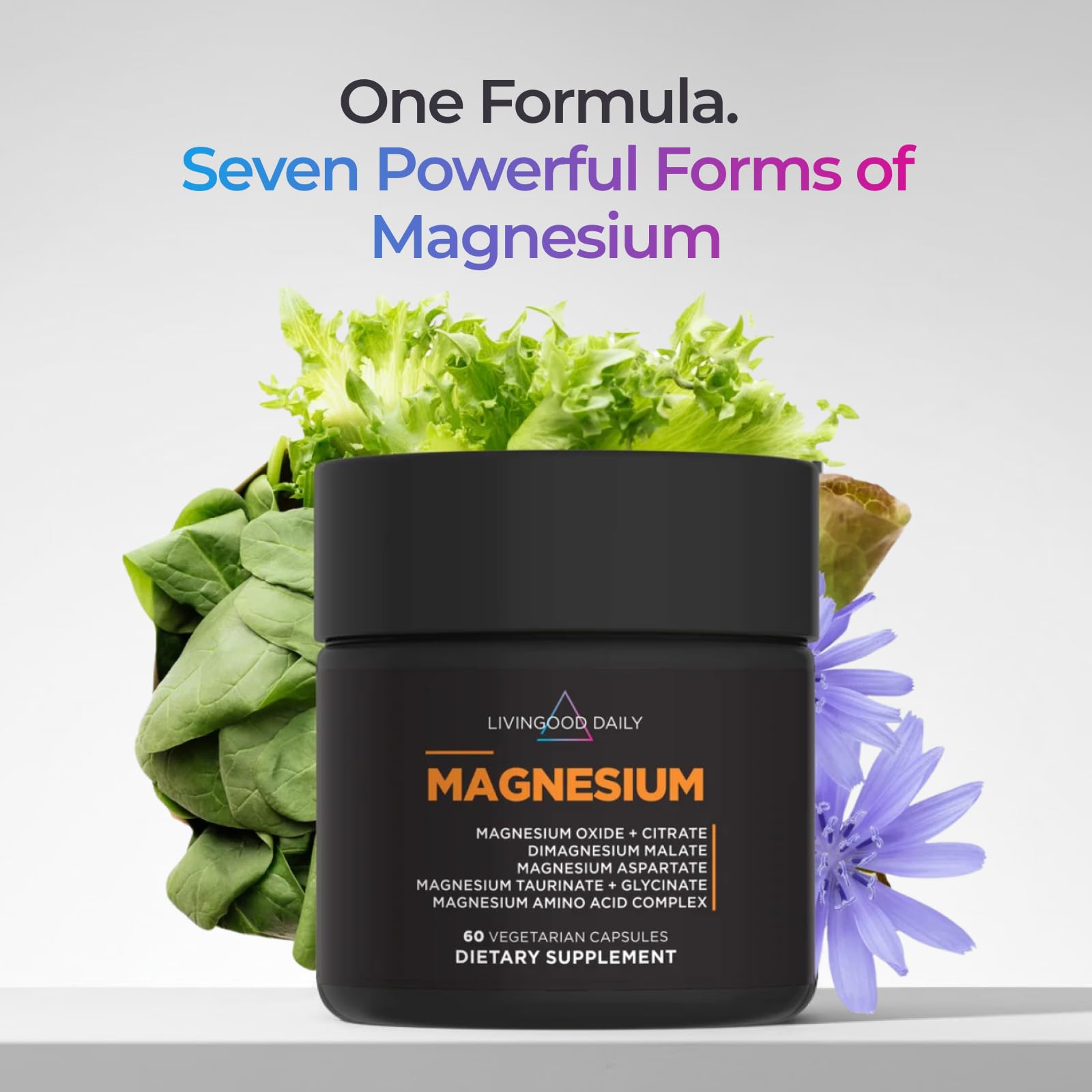 Livingood Daily Magnesium Supplement for Heart Health Sleep

