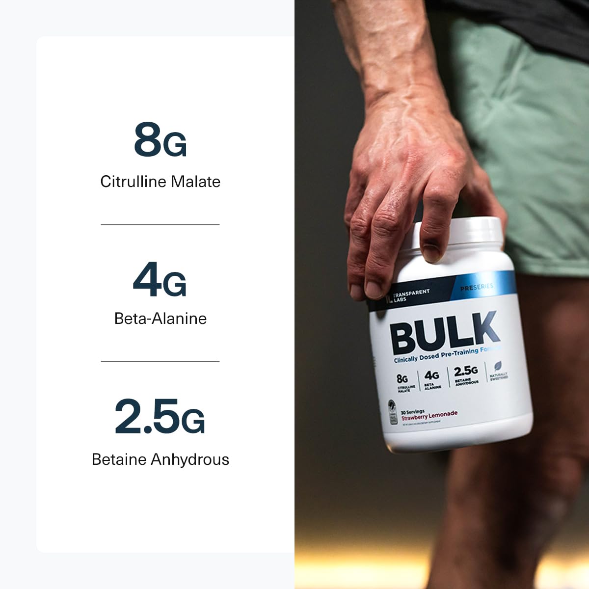 Transparent Labs Bulk Pre-Workout Powder

