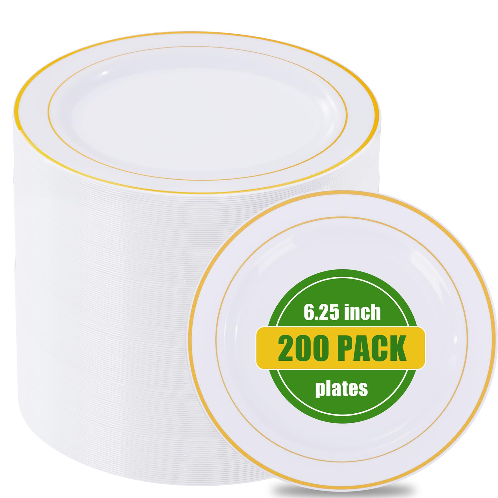 bUCLA Disposable Plates Premium Party Tableware