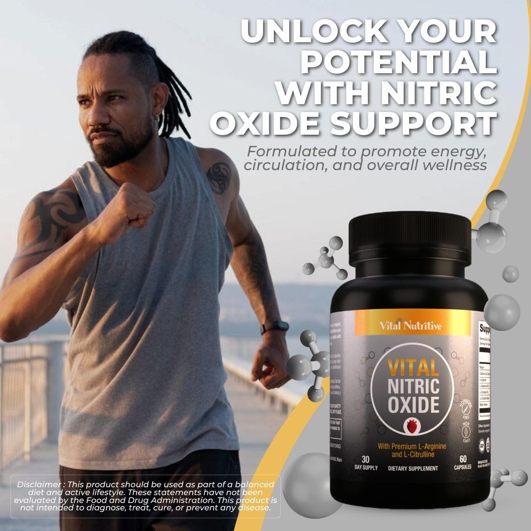 Vital Nitric Oxide Supplement for Men | Blood Flow & Energy

