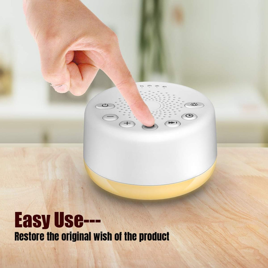 Easysleep Sound Machine with 25 Sounds, Night Light

