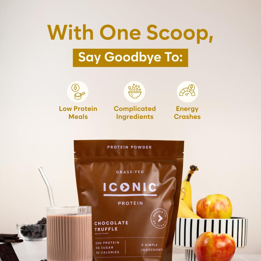 ICONIC Protein Powder | Sugar Free Grass-Fed Whey & Casein

