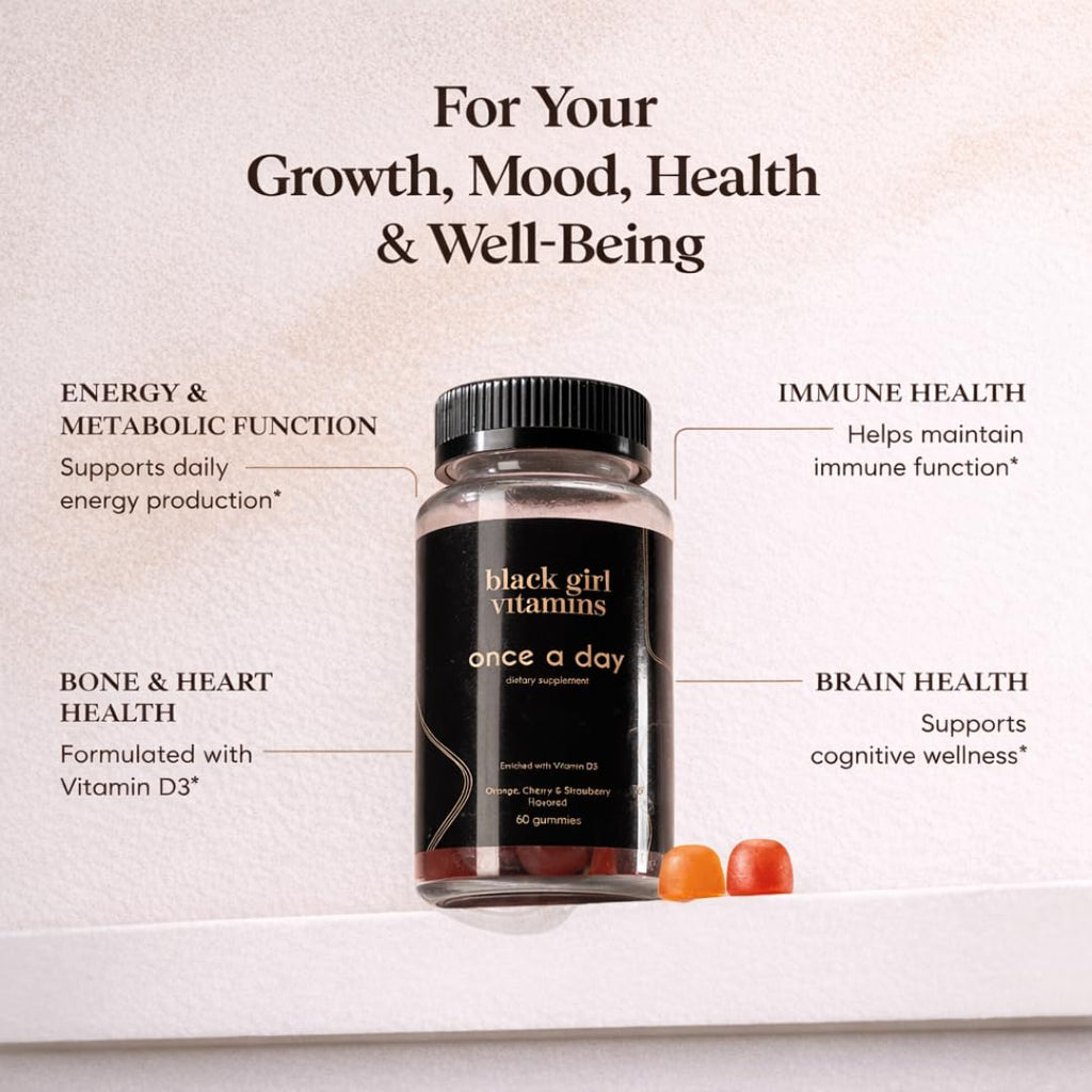 Black Girl Vitamins Women’s Multivitamin Gummies Immunity


