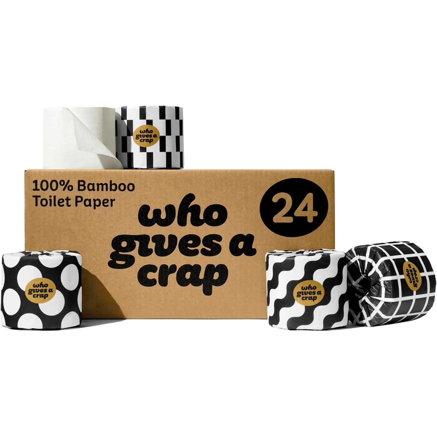 Who Gives A Crap Bamboo Toilet Paper - Three-Ply Soft

