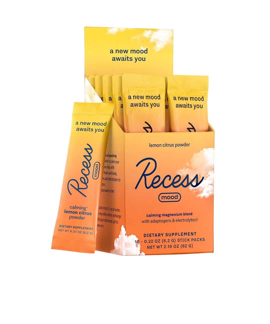 Recess Mood Powder Magnesium L-Threonate Calm Support Supplement