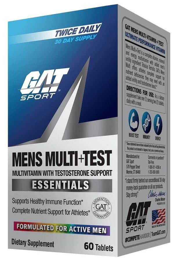 GAT SPORT Men's Multi + Test Premium Multivitamin

